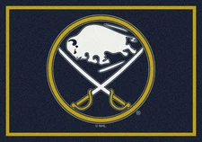 8x11 Milliken Buffalo Sabres Sports NHL Spirit Area Rug - Approx 7'8"x10'9"