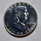 1960 FRANKLIN Half Dollar 50c Cents 90% Silver PROOF COIN ~Cameo Eye Appeal BUnc