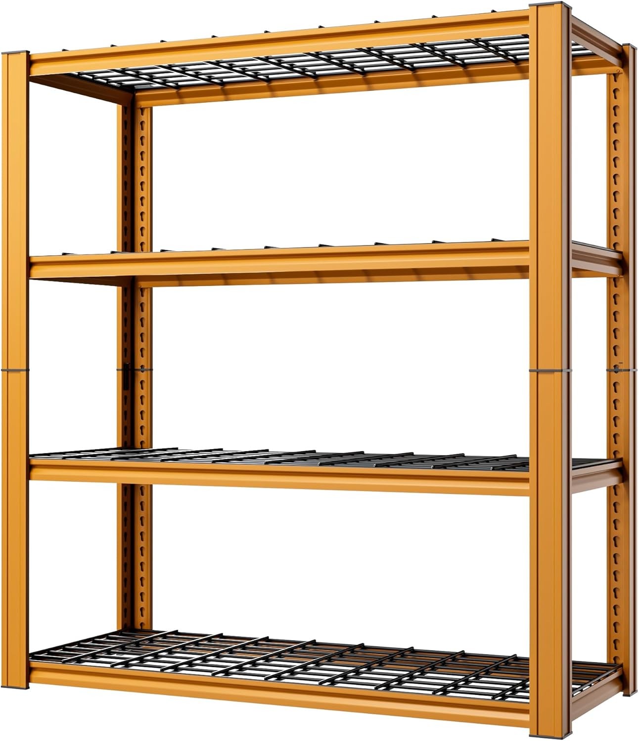 4-Tier Heavy Duty Shelving Unit 2200LB Capacity 40x20x60 Adjustable Metal Rack