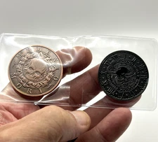 2 Pcs. Memento Mori - Memento Vivere Carpe Diem Challenge Coin Gift Set
