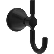 Lorna J-Hook Wall Mounted Double Robe/Towel Hook Bath Hardware Accessory in Matt