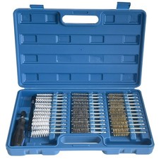 Sutekus Wire Brush Set Bore Cleaning with 1/4 Inch Hex Shank Blue