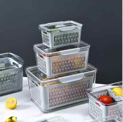 Kühlschrank Organizer Mehrzweck Kühlschrank Aufbewahrungsbox Obst Gemüse Organizer