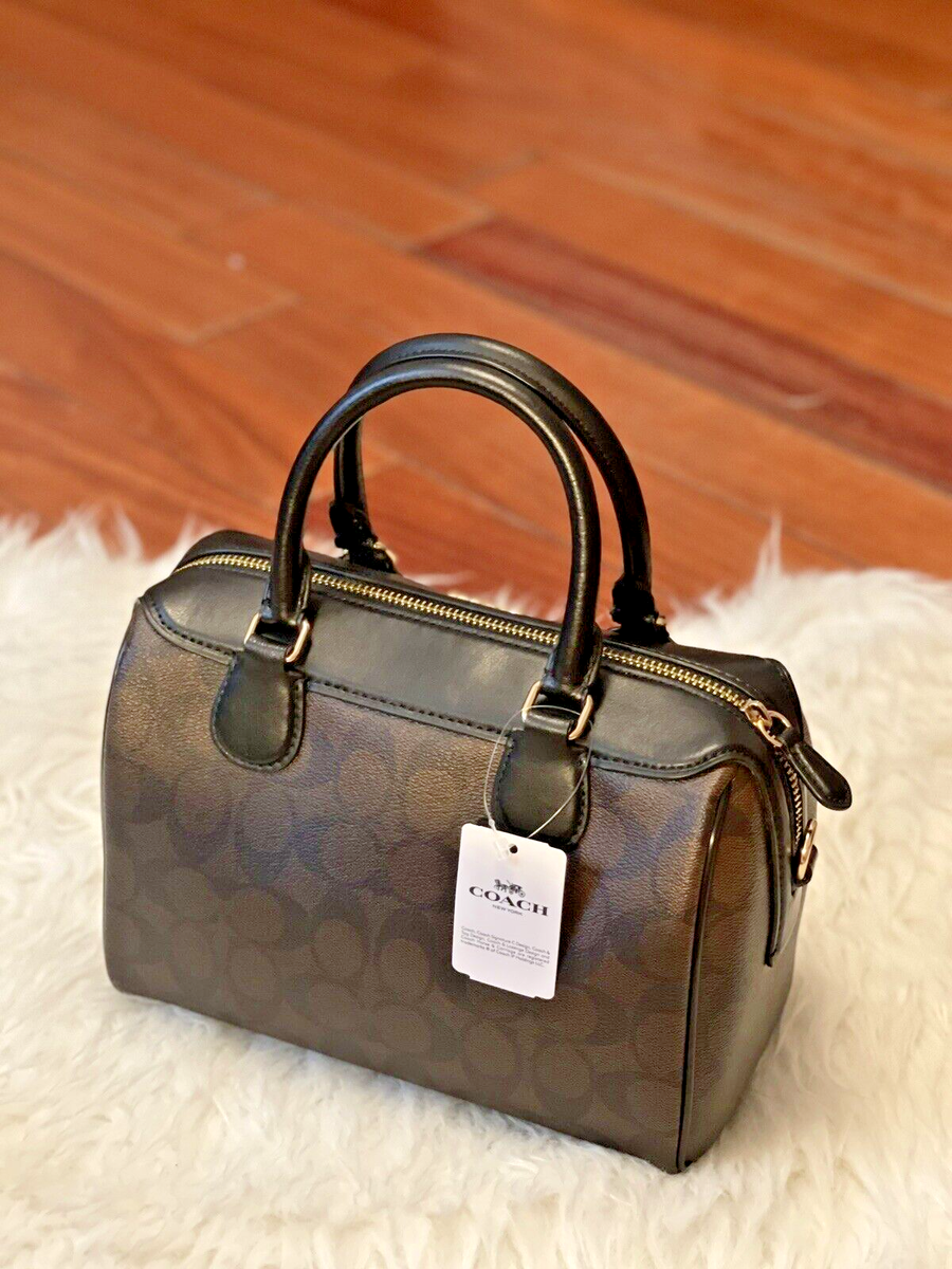 RARE Coach F32203 Mini Bennett Satchel In Signature Canvas F32203