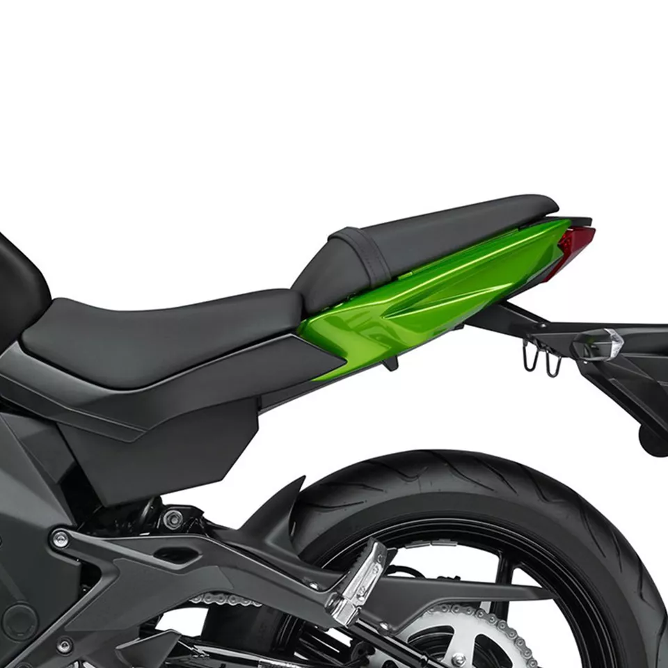 Asiento de pasajero trasero negro apto para Kawasaki Ninja 650 2012-2016 2013 2014 2015 16 Foto 4 de 4