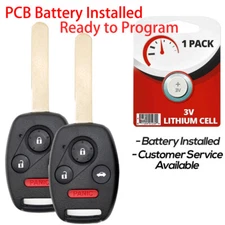 2 For 2006 2007 2008 2009 2010 2011 2012 2013 Honda Civic Remote Car Key Fob