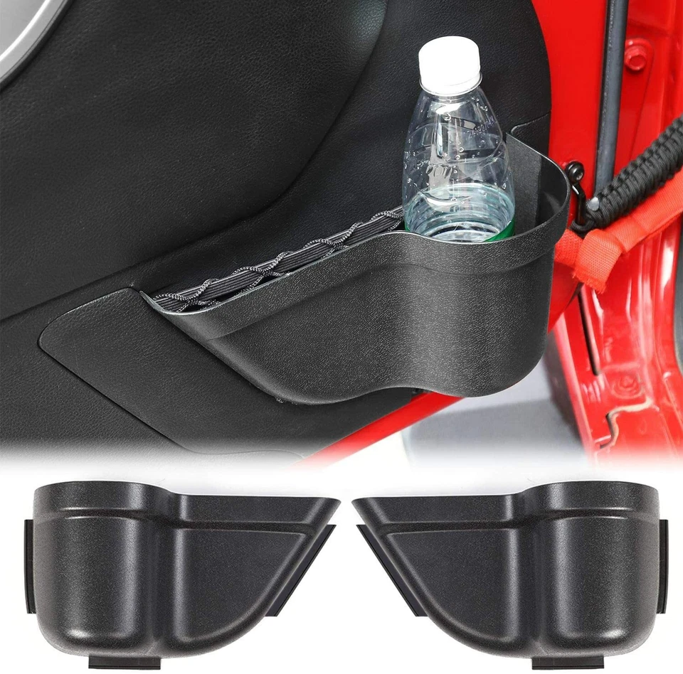 4x Front/Rear Door Net Pocket Storage Box Organizer For 2011-17 Jeep Wrangler JK - Image 3 of 4