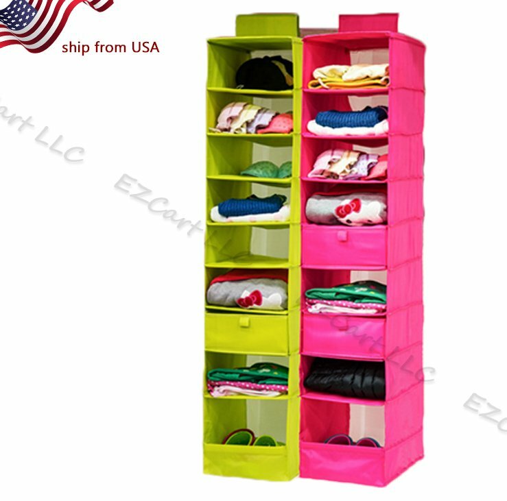 Hanging Activity Daily Shelf Organizer 9  Kids Closet Toys Room Storage Clothes