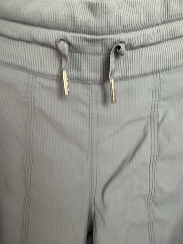 Pantaloni Lululemon Dance Studio Crop Donna 8 Grigio Fossil Vita Media Elasticizzati Pull On - Foto 4 di 12