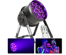 Lumière noire 14 x 15w LED (trés puissant, pilotage par télécommande ou DMX)