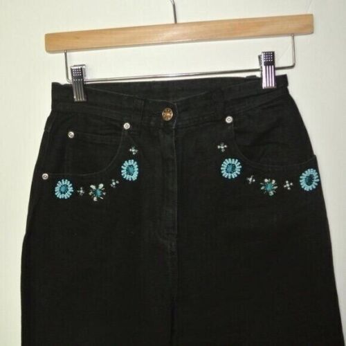 Carole Little Vintage Embellished Mom Jeans 4 sport Petites - Picture 3 of 9