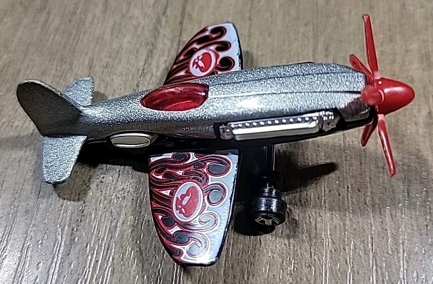 Hot Wheels Madd PropZ 2004 Rare Silver & Black Aircraft Diecast