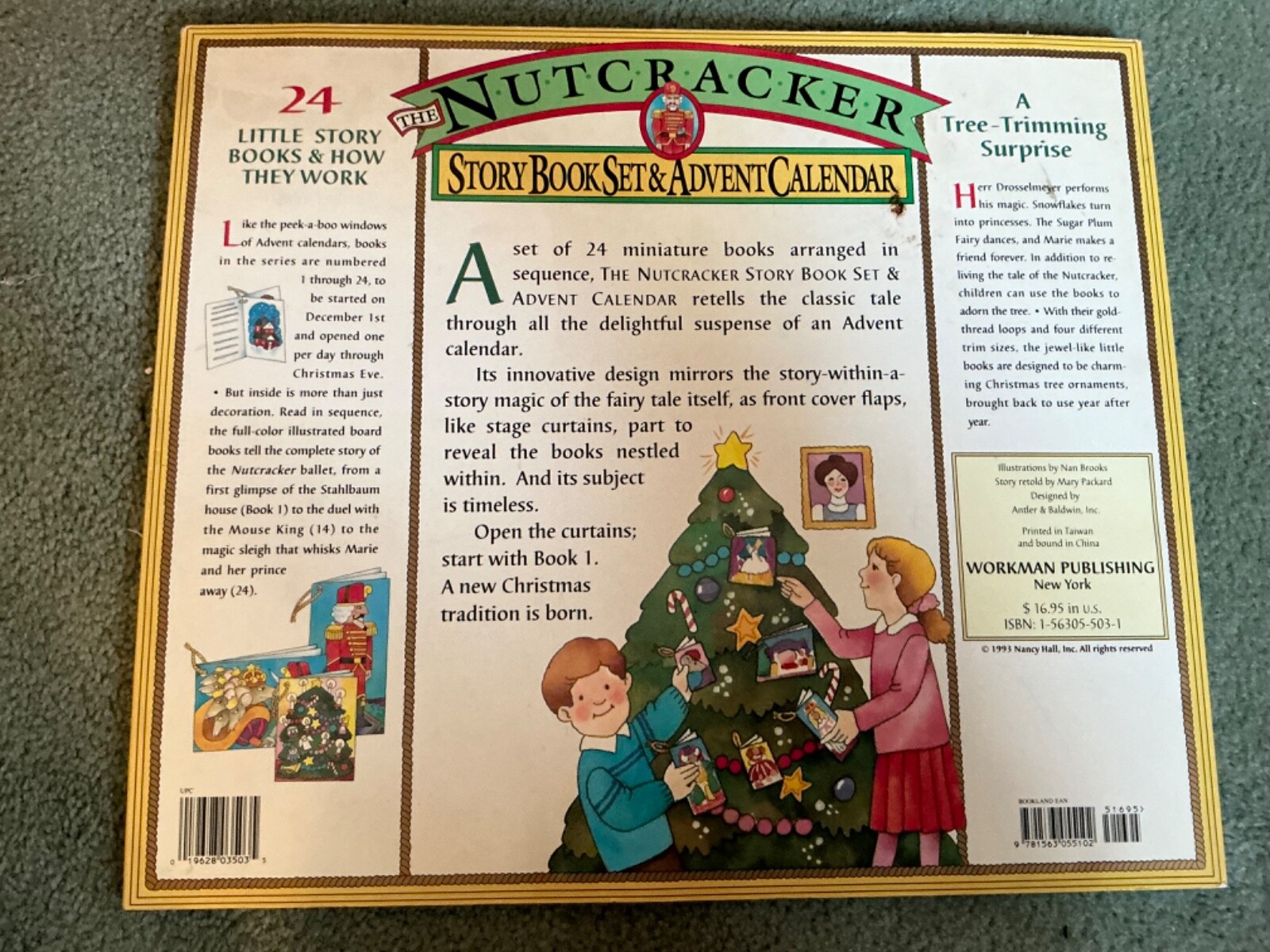 Nutcracker Story Book Advent Calendar & Ornament Set