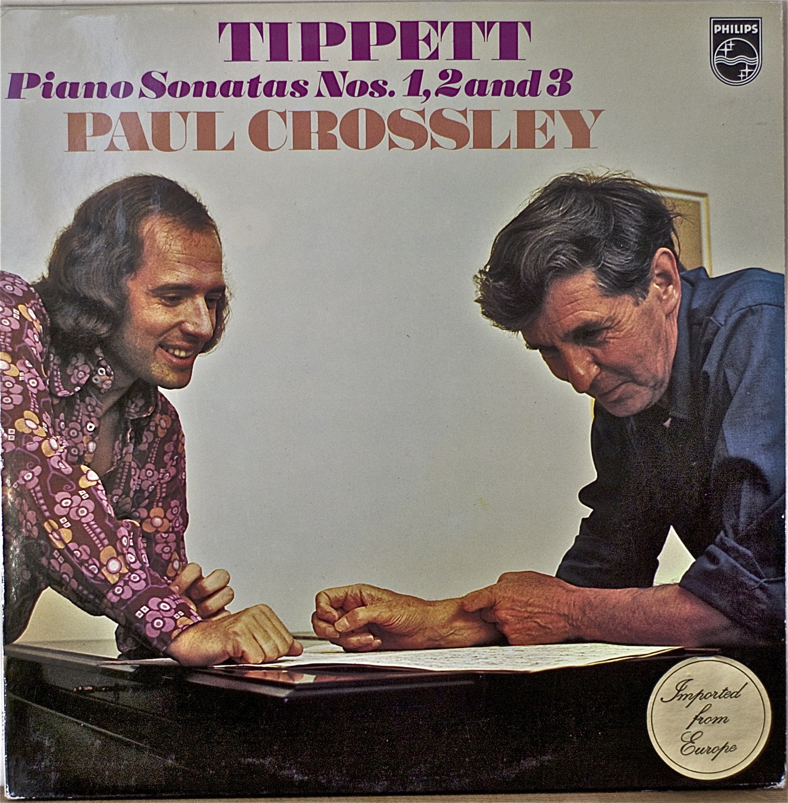 Photo 1 - TIPPETT: Piano Sonatas Nos. 1, 2,&amp; 3 (1st REC)-M1973LP DUTCH IMP Paul Crossley