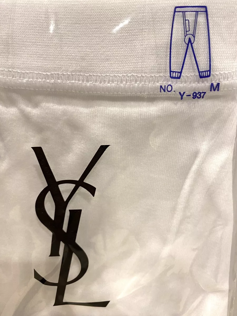 Sous v tements longs Yves Saint Laurent homme 100 super peign coton Johns bas