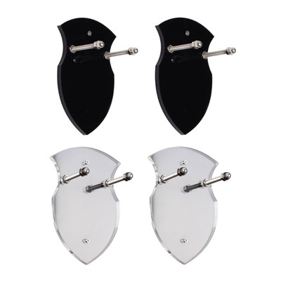 2pcs Sturdy Swords and Axes Organizer Wall Mount Rack Acrylic Display Stand