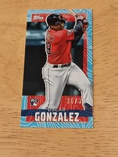 Oscar Gonzalez 2023 Topps Exclusive Rip Mini Base RC /30 Guardians