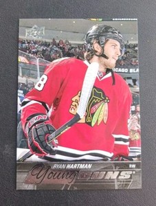 2015-16 UD Upper Deck Ryan Hartman Young Guns YG Rookie RC #475 Blackhawks