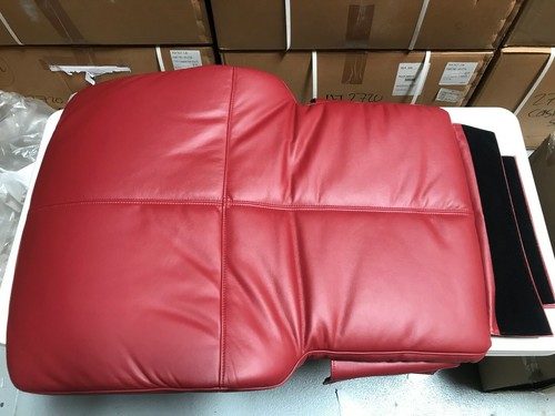 Juego de almohadillas de asiento para silla Human Touch PC-8 Perfect gravedad cero - cuero rojo - Imagen 5 de 5