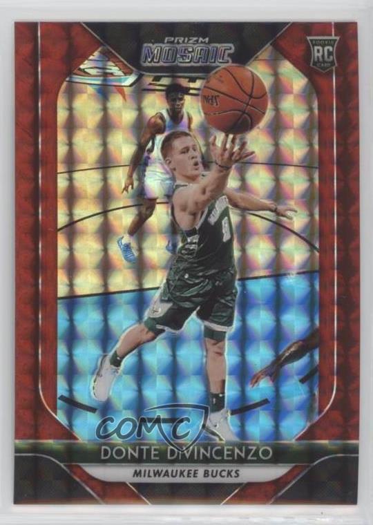 2018-19 Panini Prizm Mosaic Red Donte DiVincenzo #26 Rookie RC