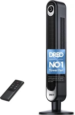 Dreo Tower Fan for Bedroom, 90° Oscillating Standing Fan, 42 Inch DR-HTF001