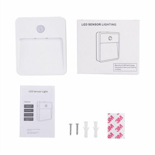 Battery Operated LED Wall Stair Lamp Motion PIR Sensor Step Lights Night Light - Picture 8 of 12