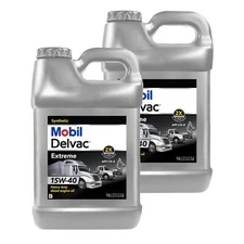 Mobil 1 126791 Delvac Extreme Motor Oil 15W-40, 2.5 Gallon, Box/2