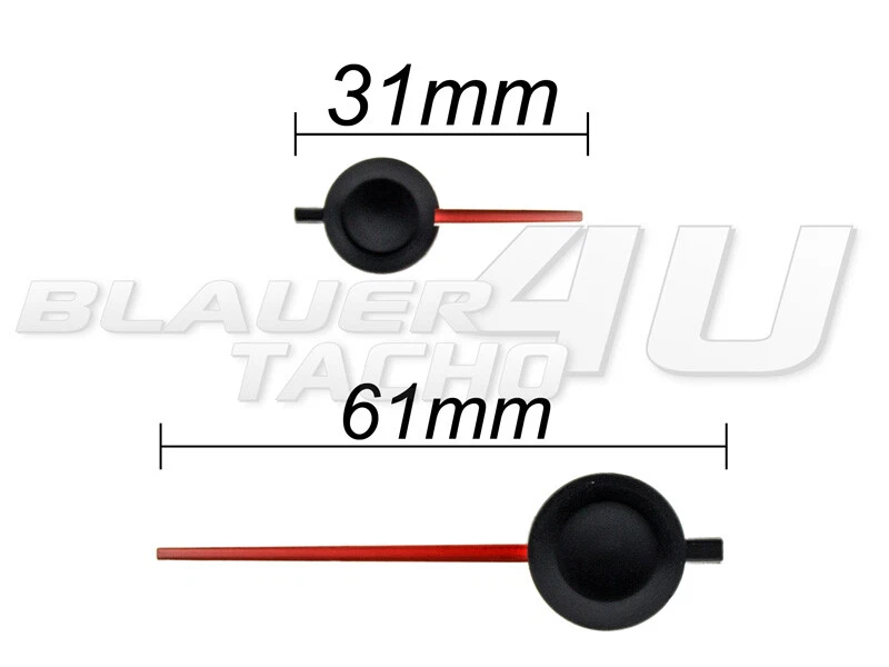 Agujas de velocímetro rojas 4 piezas agujas puntero Volvo 440K 460L 850 940 960 - Imagen 2 de 4