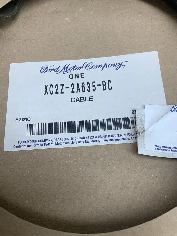 Cable trasero freno estacionamiento Ford OEM 2000 E-350 Econoline Club Wagon XC2Z2A635BC Foto 2 de 4