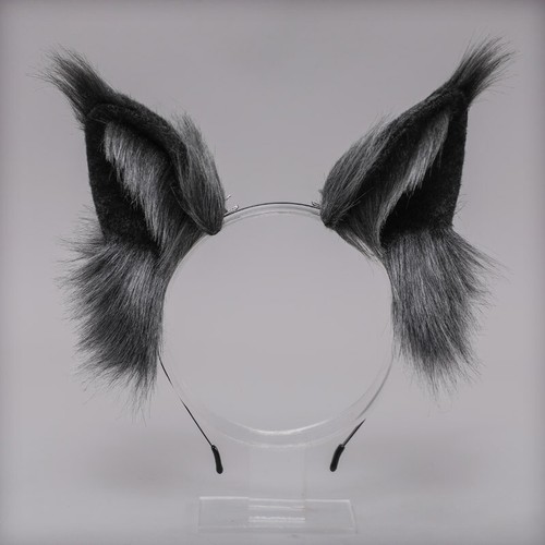 1pc 2021 Lovely Faux Wolf Ears Headband Realistic Furry Fluffy Animal Hair H_sh - Picture 7 of 8