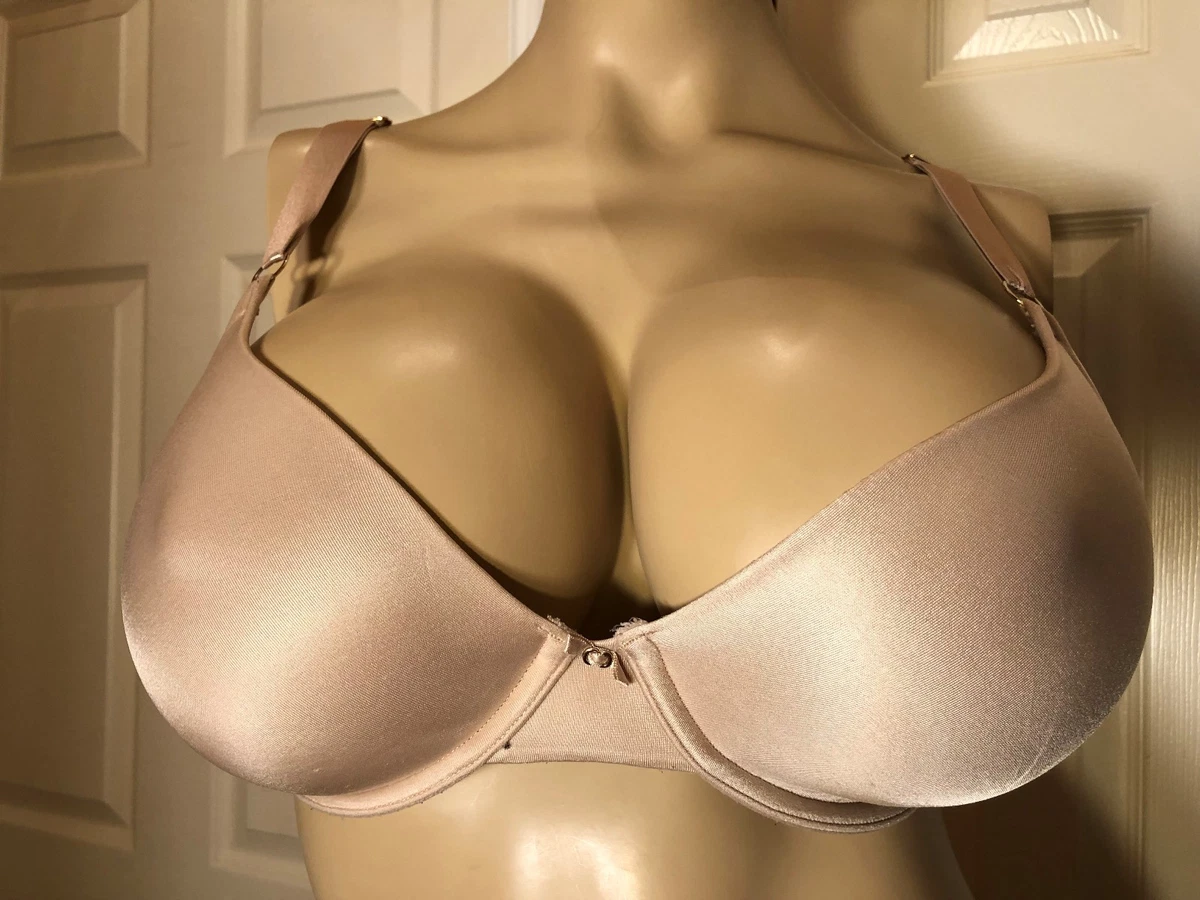 VANITY FAIR 34DD Nude Beige 34 DD Underwire 75345 BEAUTY BACK Seamless  Lined Bra