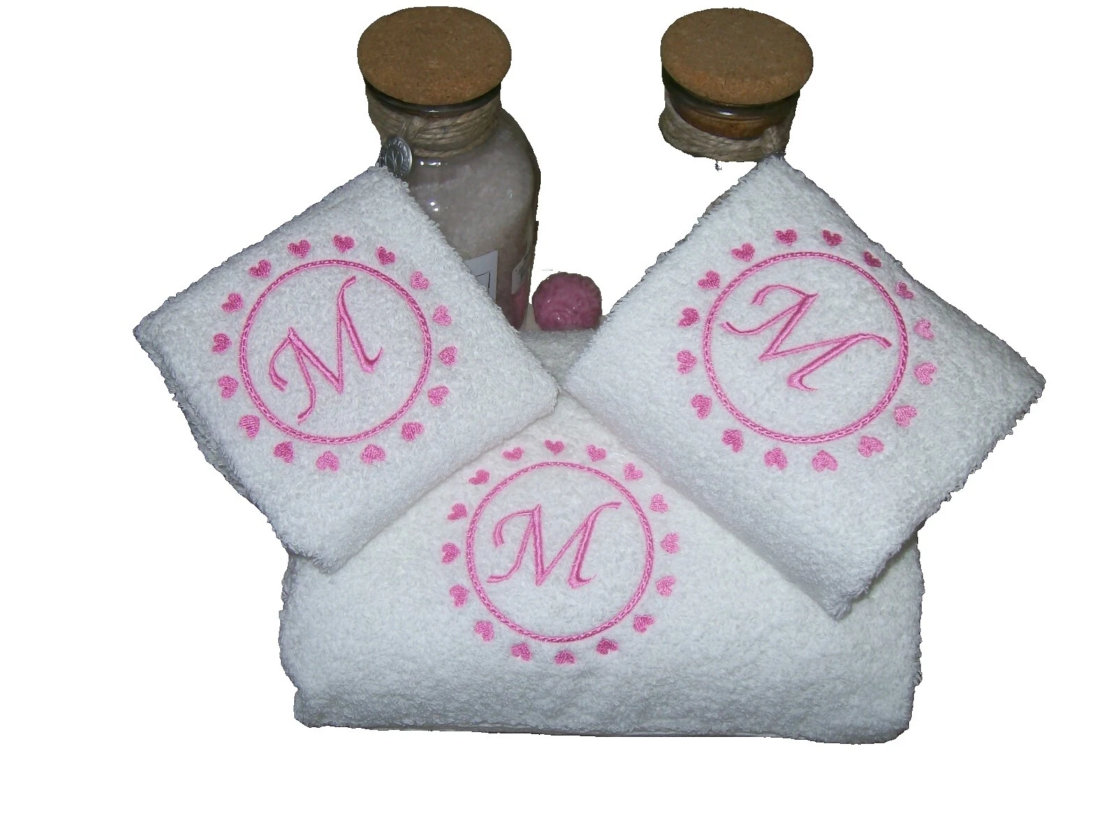 Juegos de Toalla de Baño Blanco Handmade