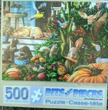 "The Perfect Opportunity" 500-Piece Jigsaw Puzzle - Sealed - pumpkins autumn 