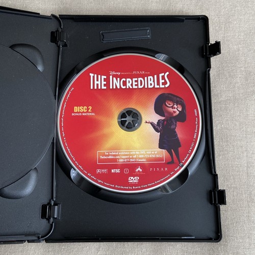 Disney Pixar Incredibles 1 (DVD 2004 2-Disc Slipcover +Guide) Animated Superhero - Picture 12 of 13
