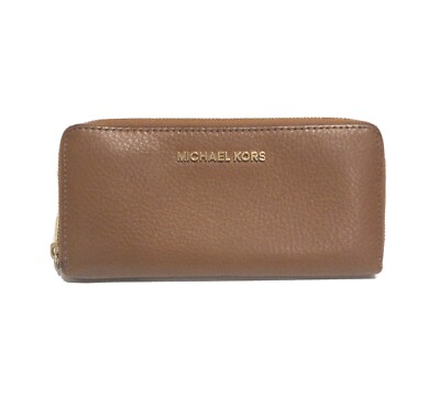 Michael Kors Leather Wallet Brown Zip Australia