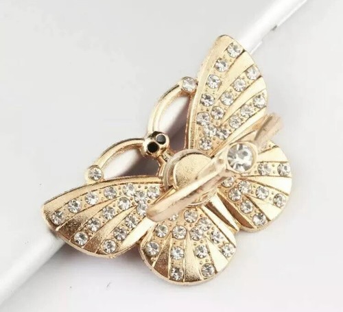 Universal 360 Rotating Finger Ring Stand Holder Bling For Cell Phone Butterfly  - Foto 1 di 7