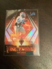 2021 PANINI PHOENIX FOOTBALL FIRE FORGED BARRY SANDERS-LIONS H.O.F.