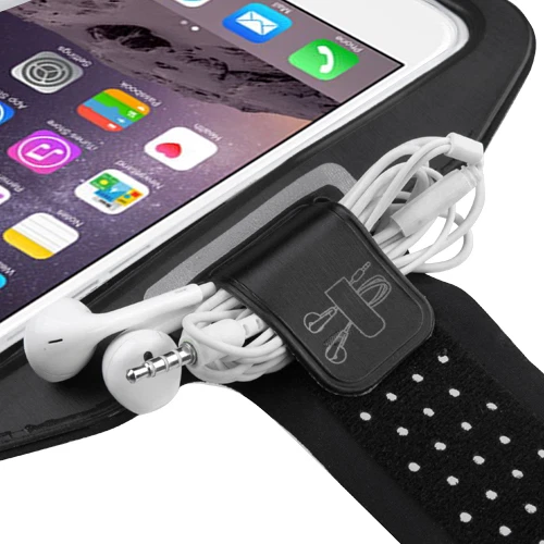 Vertical Pouch Universal Black/Black Sport Armband for Iphone SE (2020), 8, 7, 6 - Image 4 of 4