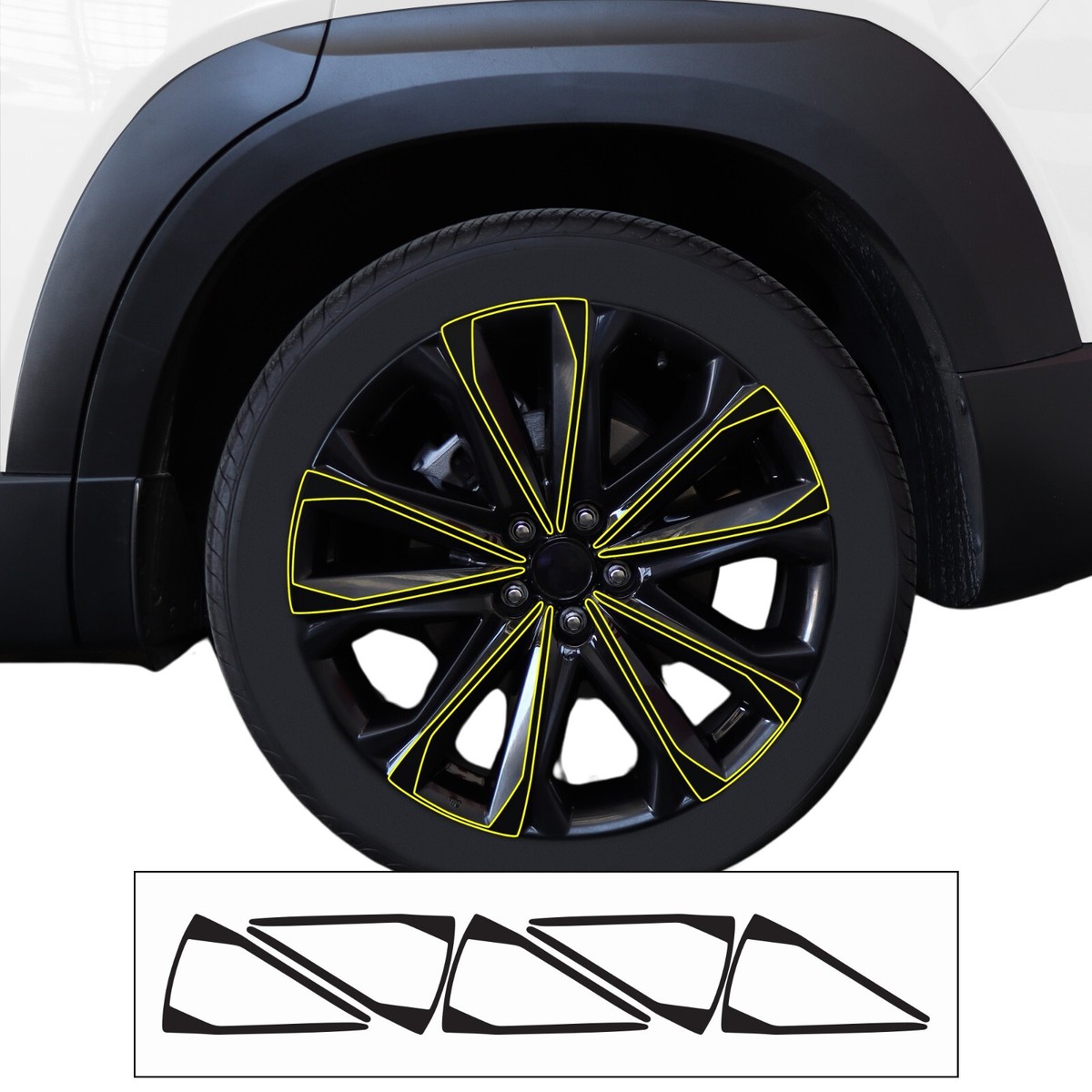 Fits Mazda Cx-50 2022-2026 Wheel Rim Chrome Delete Decal Blackout