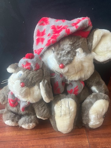 Tweaks & Lil Tweaks Christmas Mouse Plush Target Dayton Hudson Vintage-Free Ship