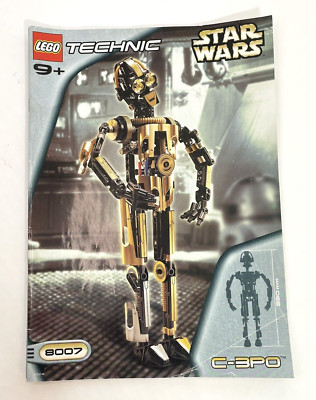 Star Wars Lego Technic 8007 C-3PO Instruction Manual Booklet Book ONLY