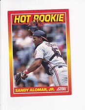 1990 SCORE HOT ROOKIE SANDY ALOMAR JR.
