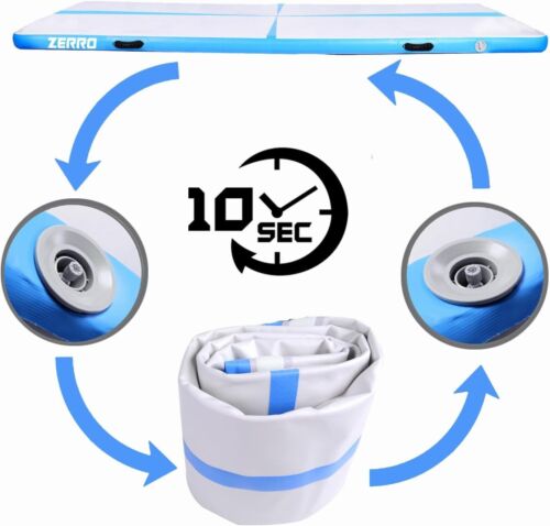 CCLIFE Tumbling Airtrack Turnmat rol Air Roll 1/3/4/5 m Opblaasbaar met Elektris - Bild 6 von 7