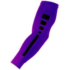 Football Baseball Shooter Sports Compression Arm Sleeve Dri-Fit Purple Elite