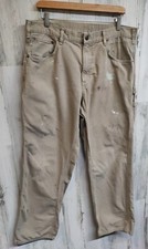 VTG Carhartt Thrashed Painted Carpenter Pants Men's 34W Measured Grunge