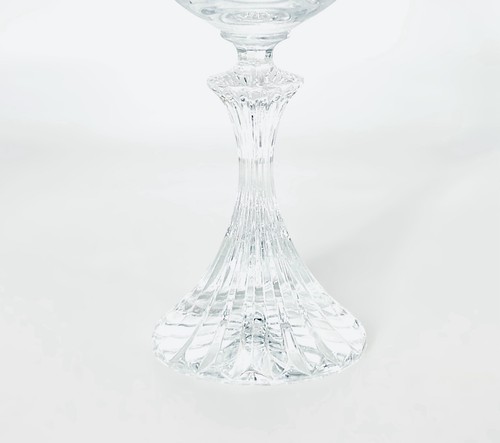 Mikasa THE RITZ Clear Crystal Ribbed Textured 7” Glass Water Goblet MINT - Picture 3 of 4