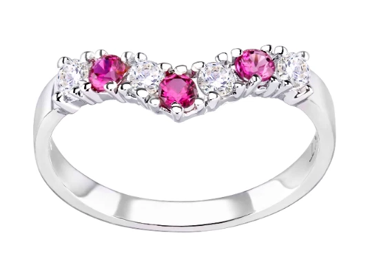 Ruby wishbone ring deals