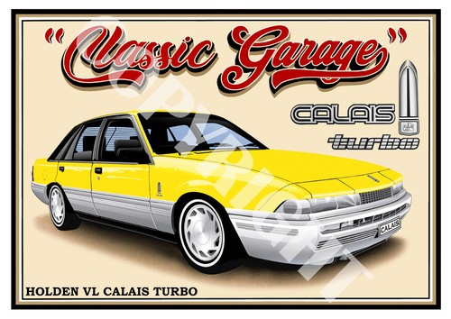 HOLDEN VL CALAIS TURBO QUALITY A4 ART PRINT (11 CAR COLOURS) - Picture 17 of 22