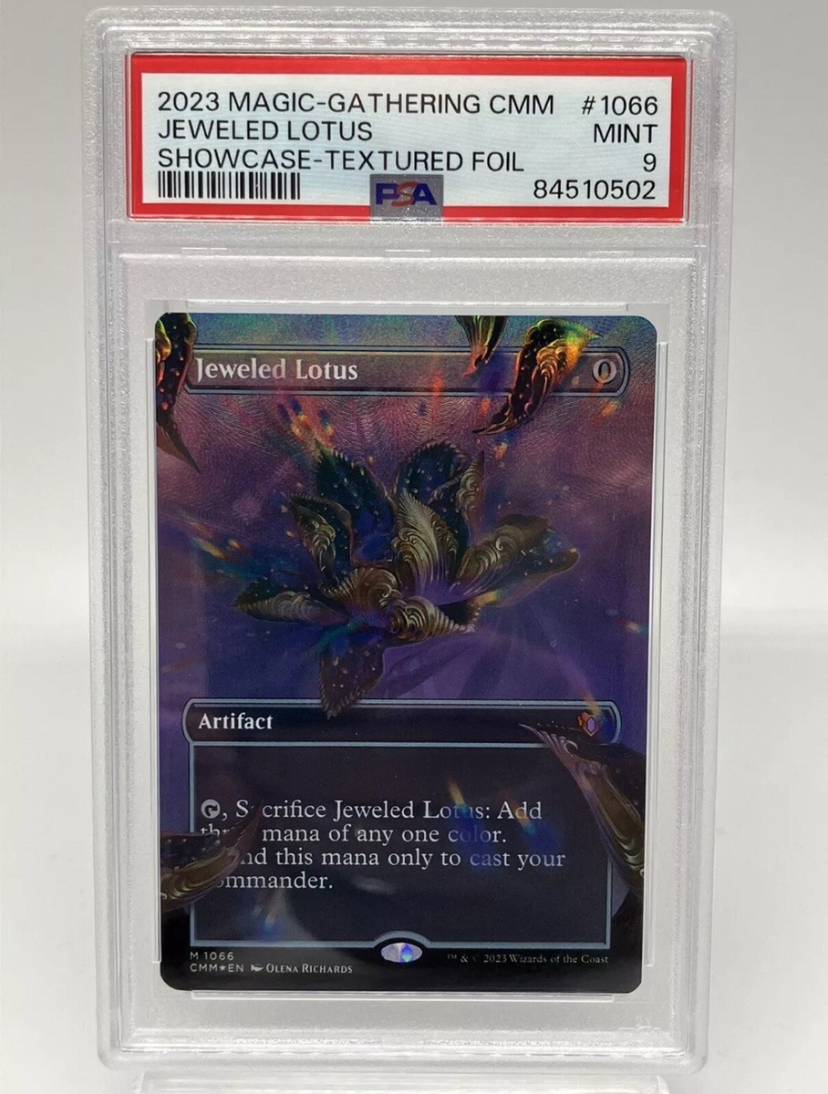 MTG PSA 9 COMMANDER MASTERS TEXTURED FOIL JEWELED LOTUS