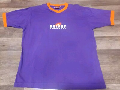 Rare Vintage NFL Europe Frankfurt Galaxy Double-Sided T-Shirt